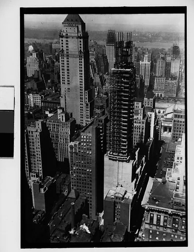 [Lefcourt Colonial Building Construction Site, from Roof of Chanin Building?, New York City]