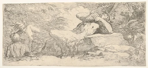 Piping satyr and two fauns, from "The Triton Group"