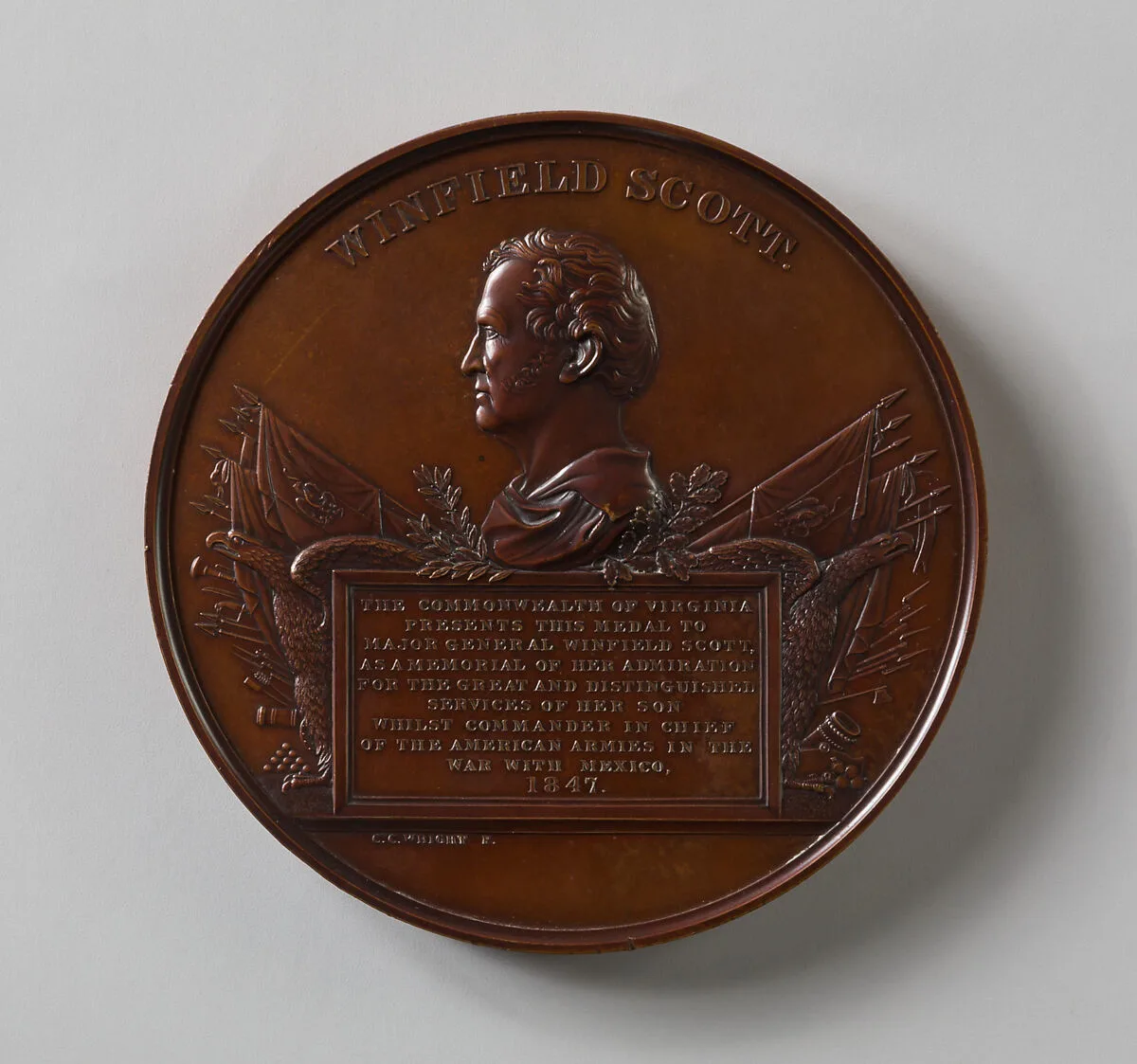 Medal of Major General Winfield Scott — Charles Cushing Wright