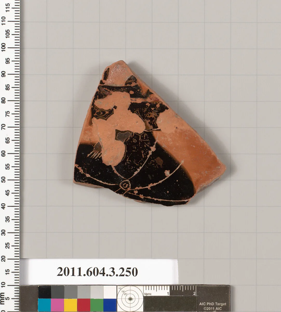 Terracotta fragment of a neck-amphora (jar) — Unknown