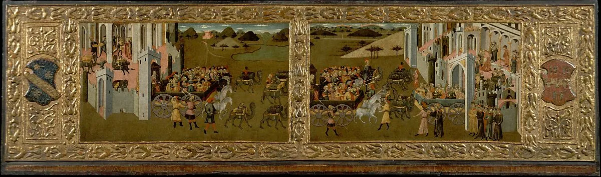King Solomon and the Queen of Sheba — Master of Lecceto