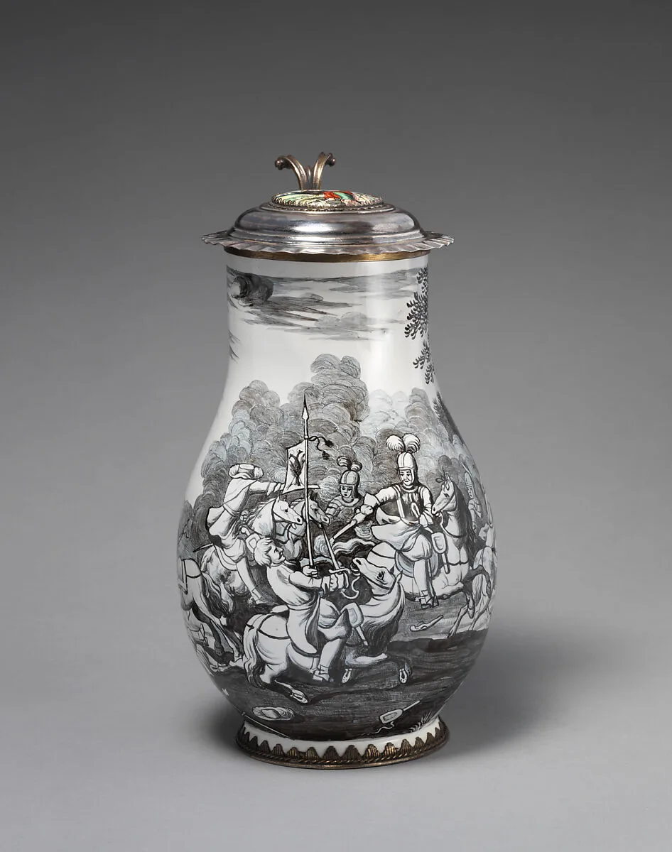 Jug with cavalry scene — Wölfgang Rössler|Christoph Drentwett