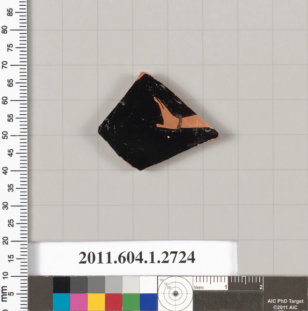 Terracotta fragment of a kylix (drinking cup) — Unknown