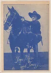Tom Mix and Tony from Wild Colors Autographed Strip Cards (W623) — Unknown
