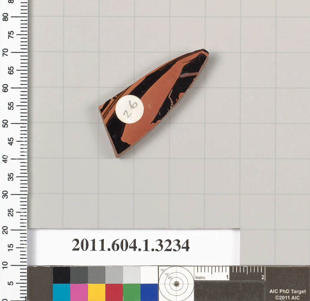 Terracotta fragment of a kylix (drinking cup) — Unknown
