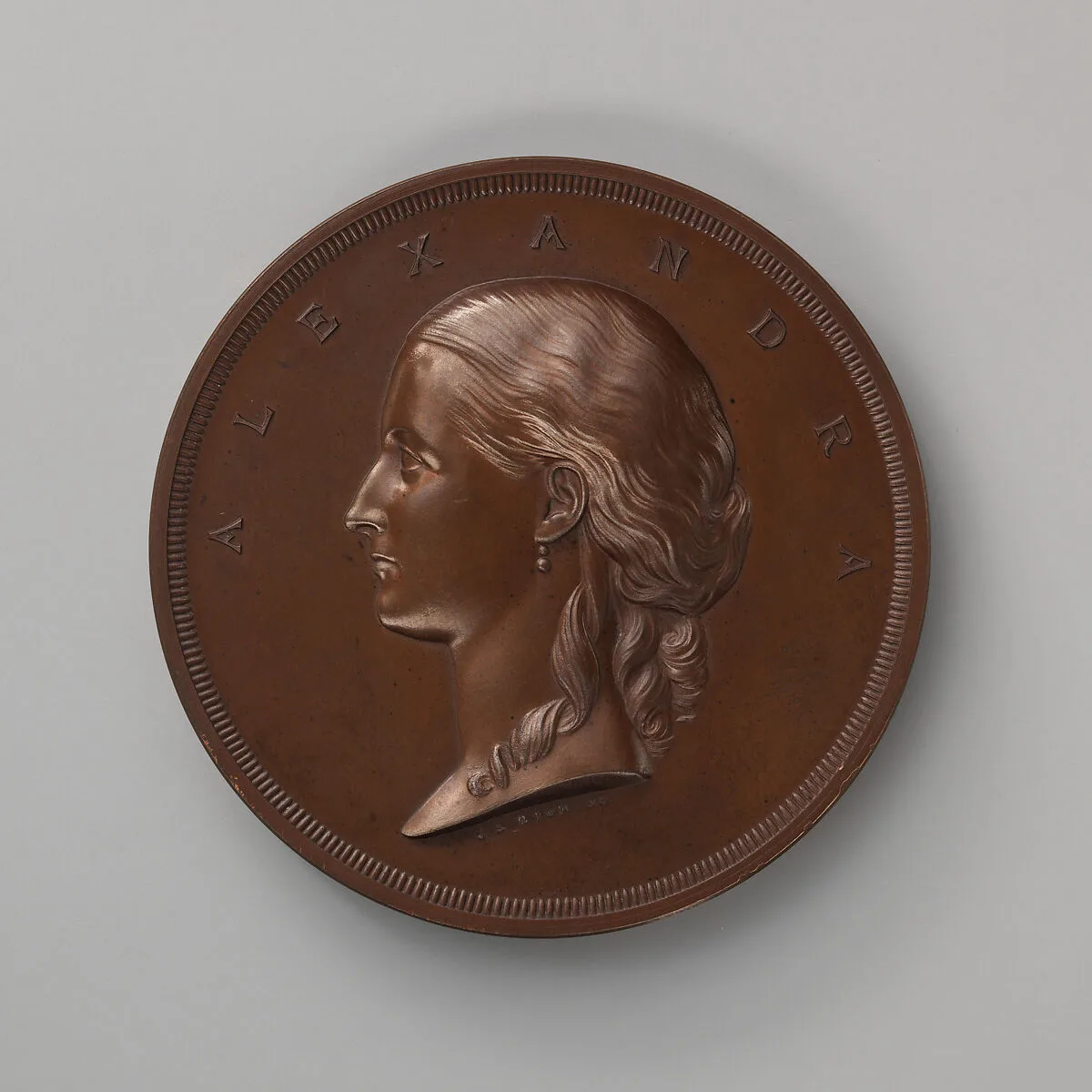 To Commemorate the Arrival in London of the Princess Alexandra of Denmark to Wed Albert Edward, Prince of Wales (Edward VII) in March, 1863 — Alfred Benjamin Wyon|Joseph Shepherd Wyon