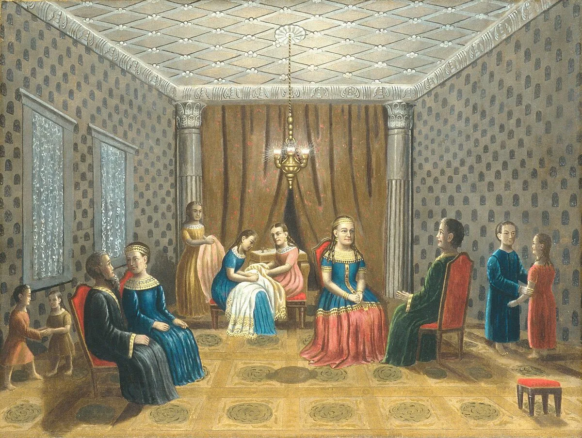 Egyptian Scene (possibly Moses and Zipporah) — Erastus Salisbury Field