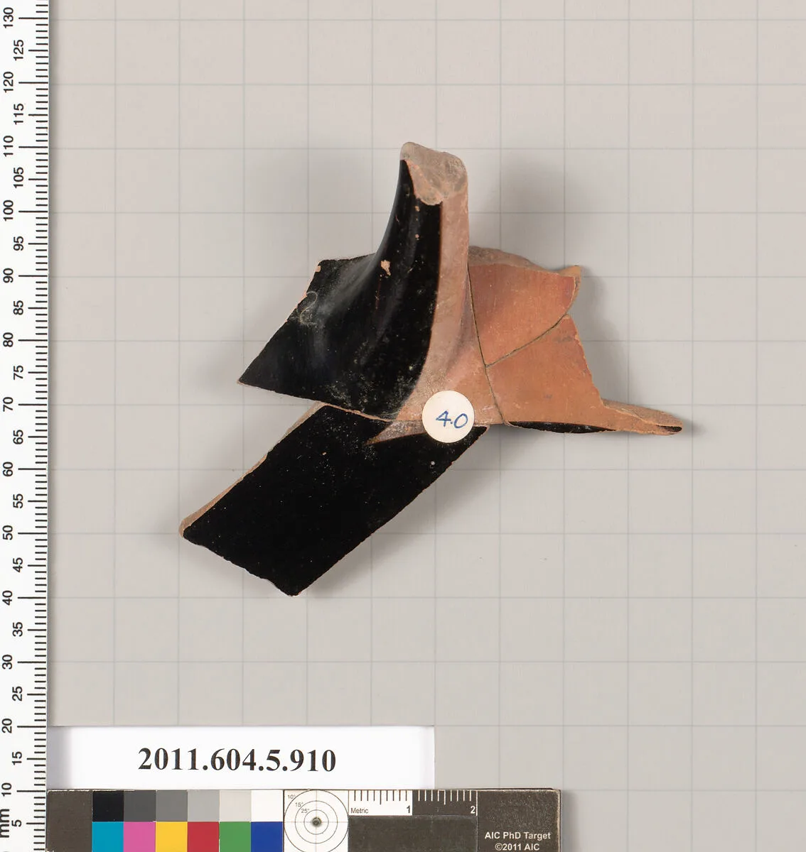 Terracotta fragment of a kylix (drinking cup) — Unknown