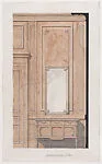 The Breakers: Dressing room (No. 8) for Cornelius Vanderbilt II and family, wall pannelling with side table and mirror — Ogden Codman, Jr.|Ogden Codman, Jr.