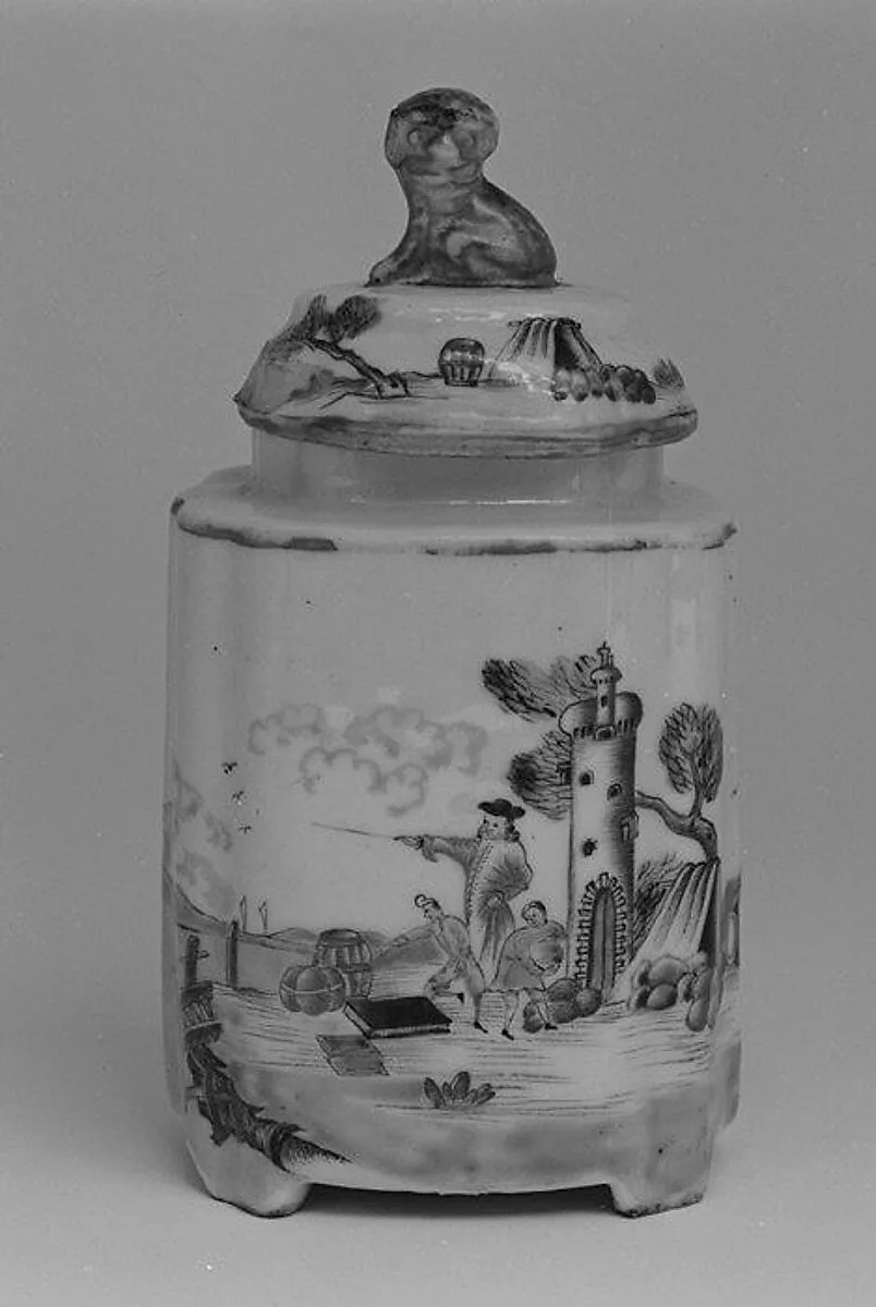 Tea caddy (part of a service) — Unknown