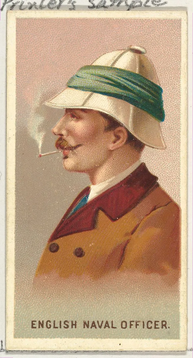 English Naval Officer, from World's Smokers series (N33) for Allen & Ginter Cigarettes — Allen & Ginter