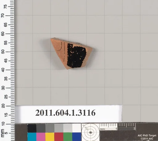 Terracotta fragment of a kylix (drinking cup)