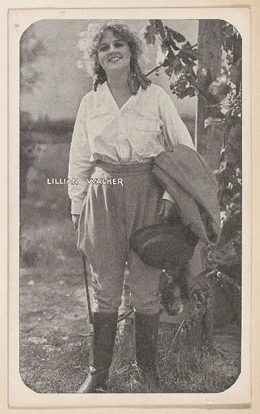 Lillian Walker (full length) from Kromo Gravure "Leading Moving Picture Stars" (W623) — Kromo Gravure Photo Company, Detroit, Michigan