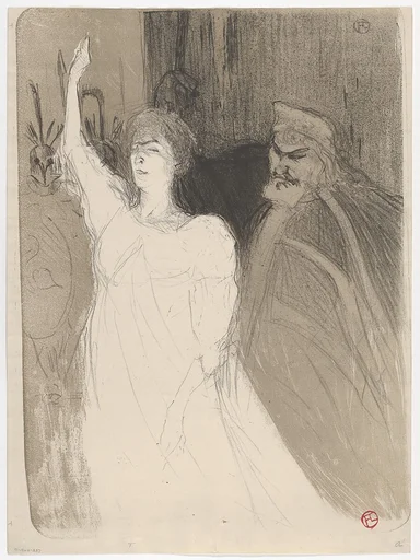 Bartet and Mounet-Sully, in Antigone