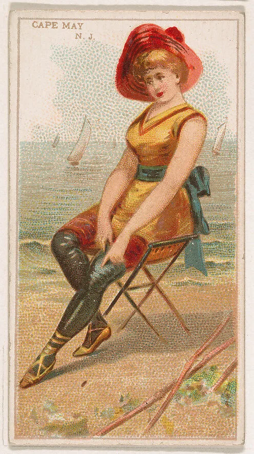 Cape May, New Jersey, from the Surf Beauties series (N232), issued by Kinney Bros. — Kinney Brothers Tobacco Company