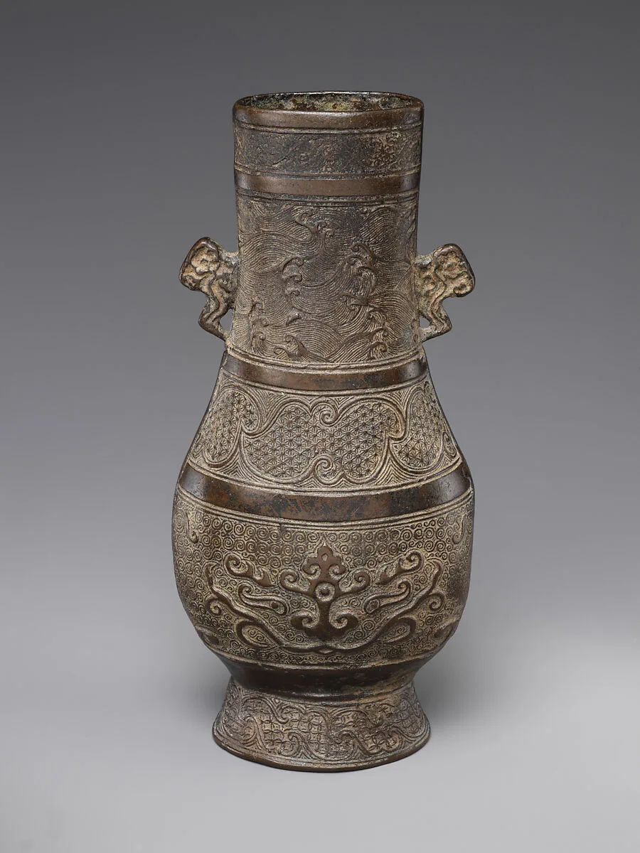 金/元 雲耳銅瓶|Vase — Unknown