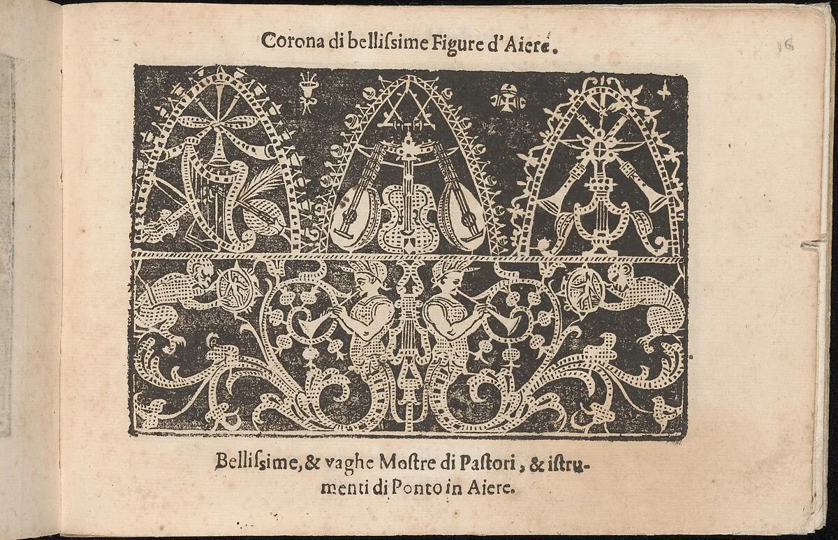 Corona delle Nobile et Virtuose Donne, Libro Terzo, page 18 (recto) — Alessandro de' Vecchi|Cesare Vecellio