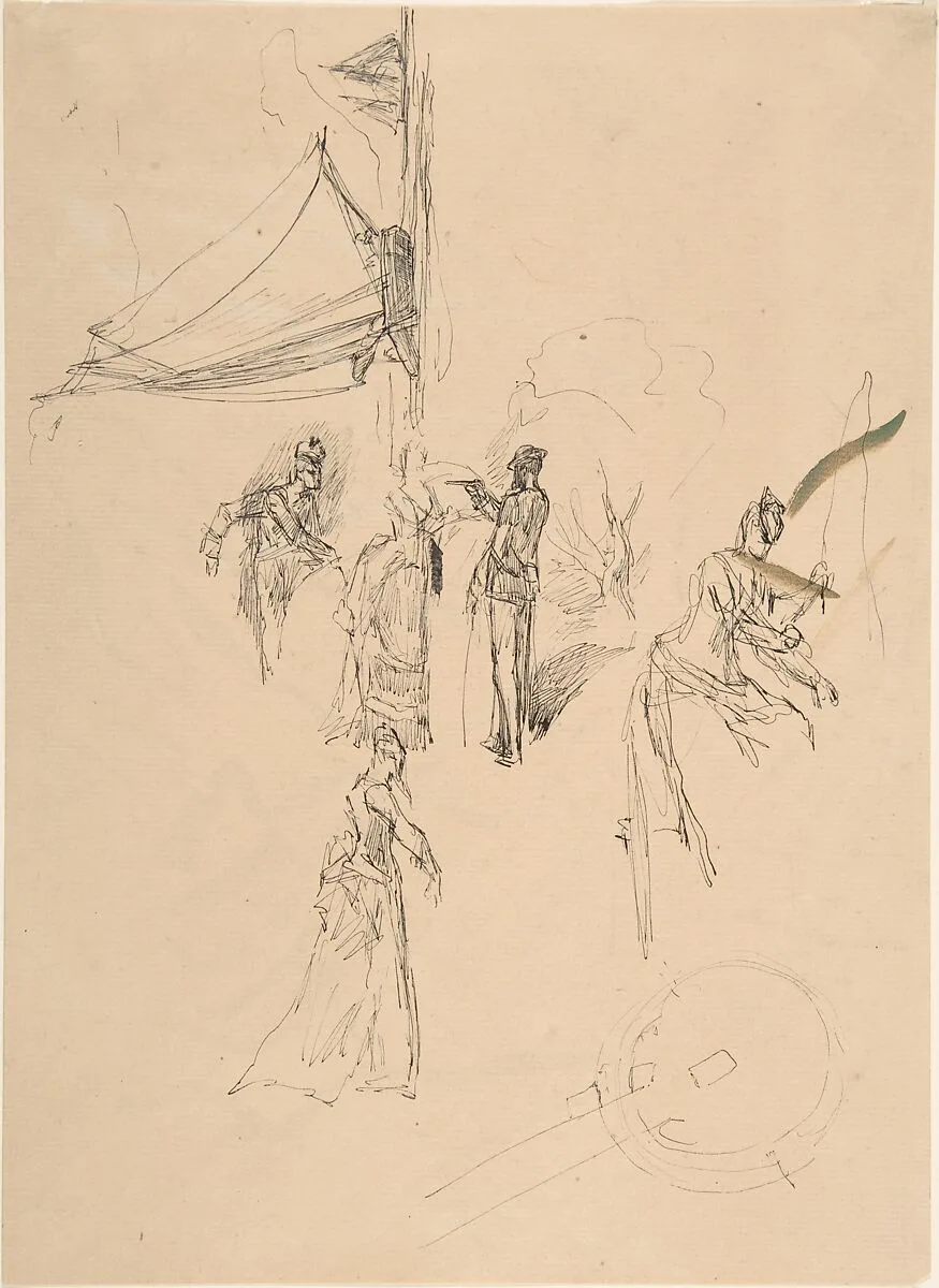 Figure study — Félicien Rops