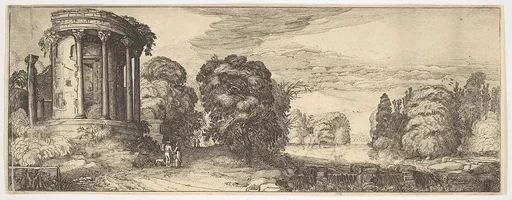 The Temple of the Sibyl at Tivoli (from Landscapes and Ruins)