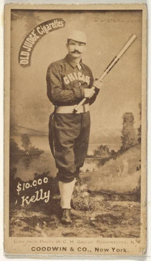 "$10,000" Kelly, Chicago, from the Old Judge series (N172) for Old Judge Cigarettes