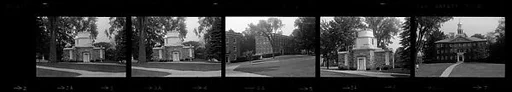 [13 Architectural Views and Views of Motorboat, Possibly Maine]