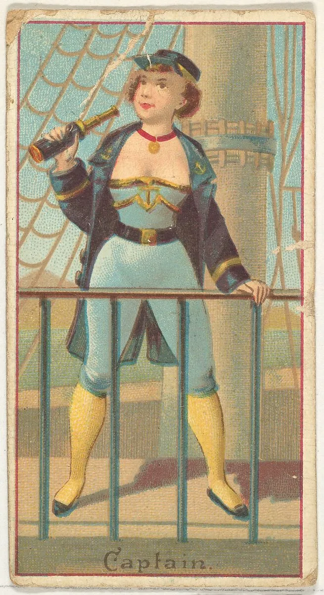 Captain, from the Occupations of Women series (N502) for Frishmuth's Tobacco Company — Frishmuth's Tobacco Company