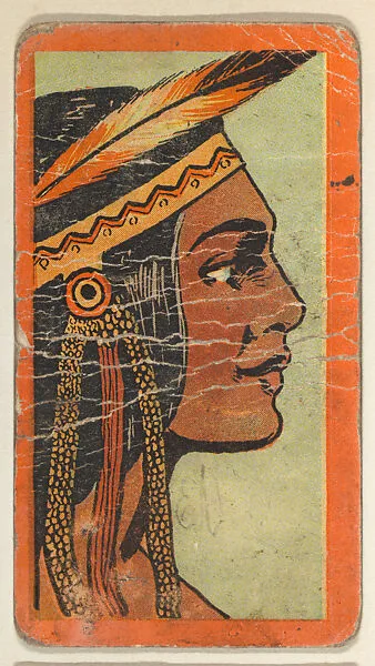 Queen of Pamunkey, from the "Indian Series" (T74), issued with Burley Cubs Cigars and Sweetbriar Cigarettes by the Booker Tobacco Company — Booker Tobacco Company, Lynchburg, Virginia
