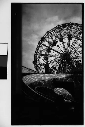 ["Wonder Wheel" and "Virginia Reel" Rides, Coney Island, New York]