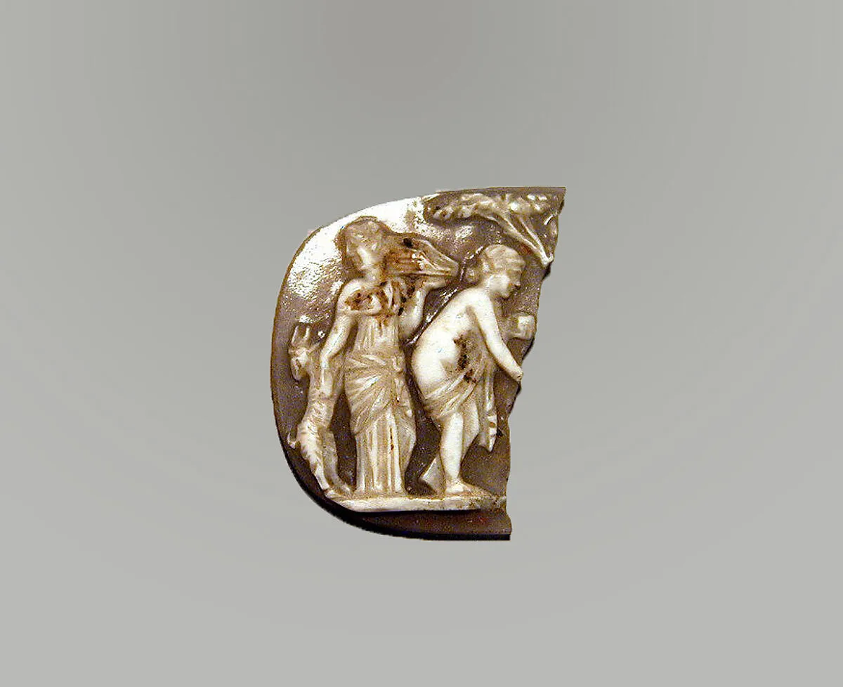 Sardonyx cameo fragment with a sacrificial scene — Unknown