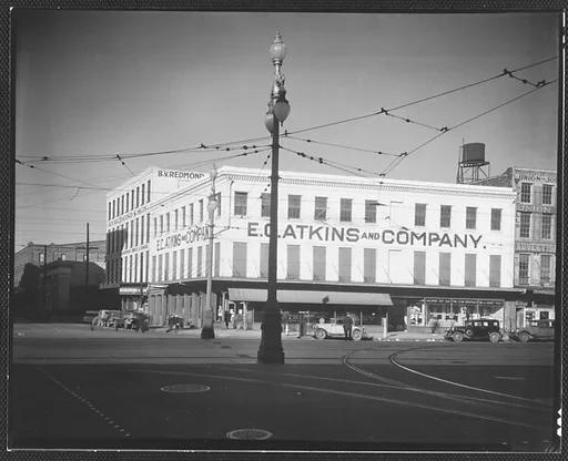 [Canal Street Showing E.C. Atkins and Company Building, New Orleans, Louisiana]