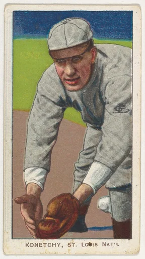 Konetchy, St. Louis, National League, from the White Border series (T206) for the American Tobacco Company