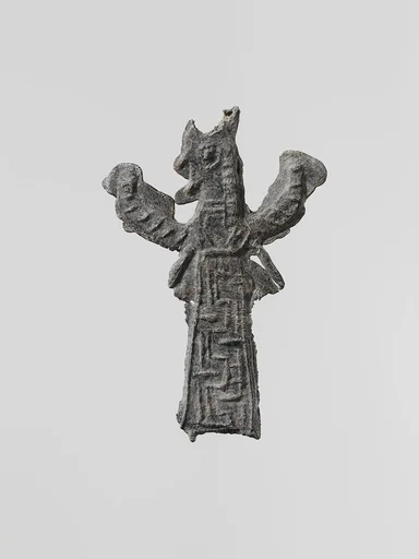 Lead figure of a winged goddess, perhaps Artemis Orthia