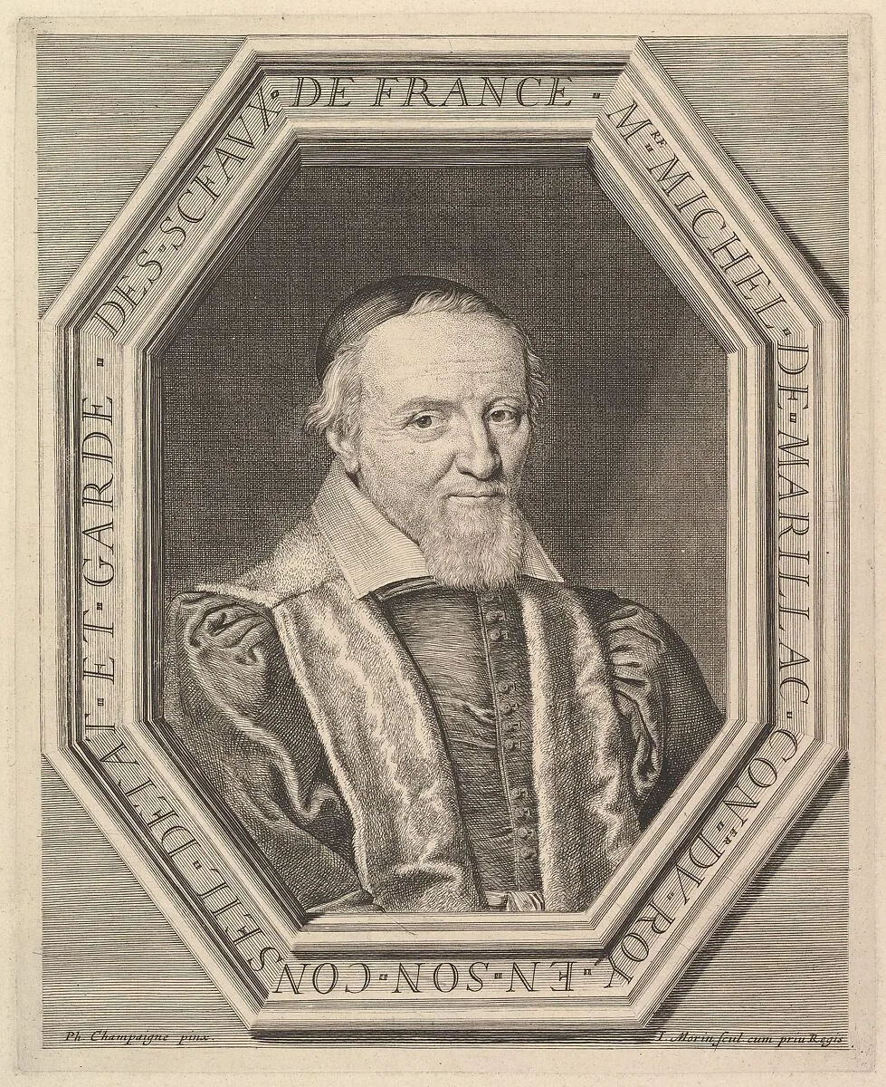 Michel de Marillac, conseiller d'etat et garde des sceaux — Jean Morin|Philippe de Champaigne