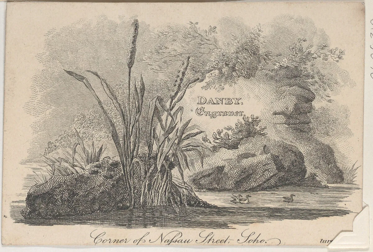 Trade Card for Danby, Engraver — Anonymous, British, 19th century