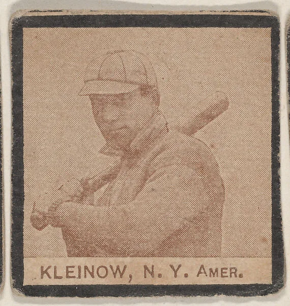 Kleinow, N. Y. Amer. from the Jay S. Meyer Base Ball Snap Shots candy series (W555) — Jay S. Meyer Confectioners, Philadelphia