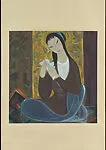 近代 林風眠 仕女 軸|Seated Woman — Lin Fengmian