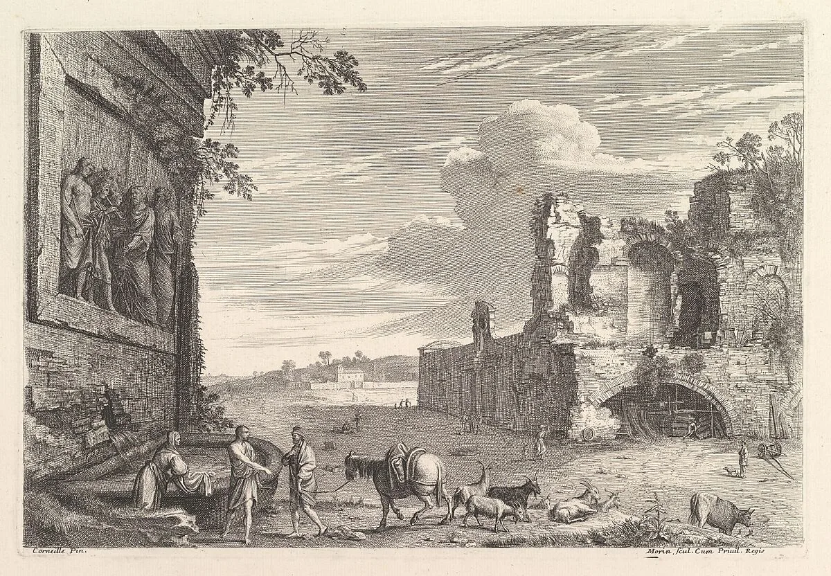 Les Monuments Romains — Jean Morin|Cornelis van Poelenburch