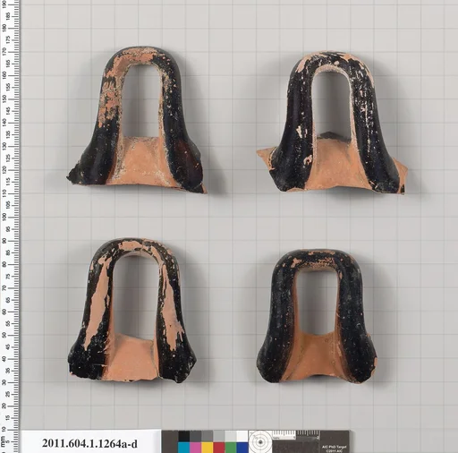 Terracotta fragments of kylikes (drinking cups)