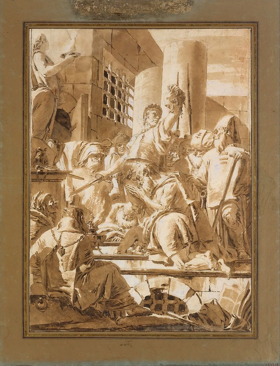 Beheading of Two Male Saints — Giovanni Battista Tiepolo