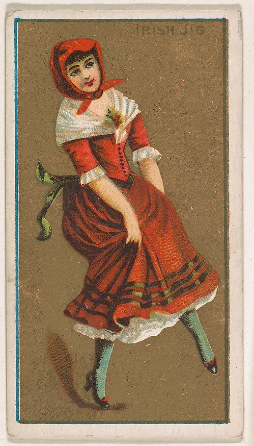 Irish Jig, from National Dances (N225, Type 1) issued by Kinney Bros. — Kinney Brothers Tobacco Company