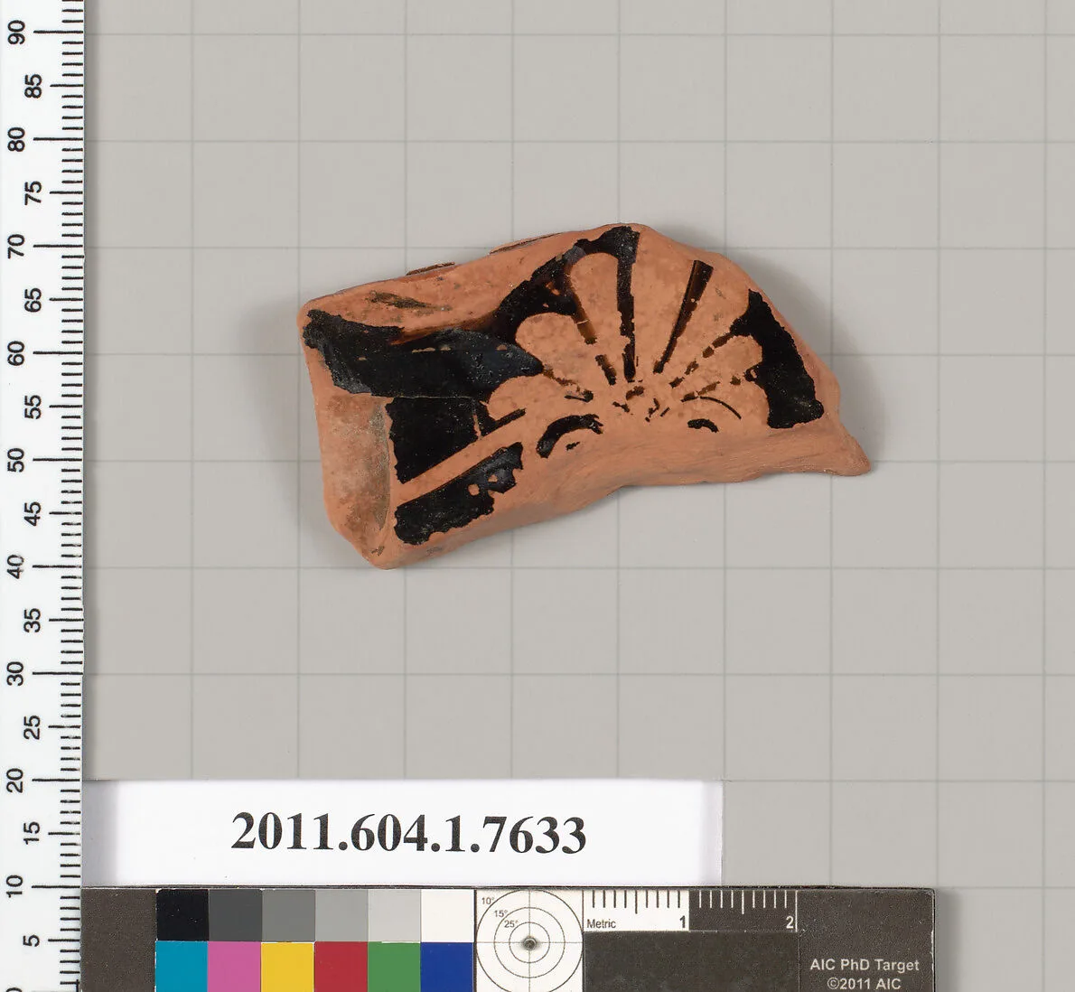 Terracotta fragment of a kylix (drinking cup) — Unknown