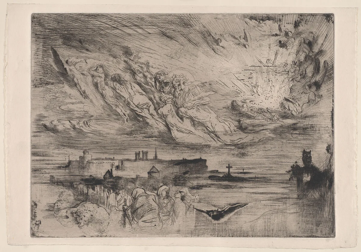 Spirits of Dead Cities (Les Esprits des Villes Mortes) — Félix-Hilaire Buhot