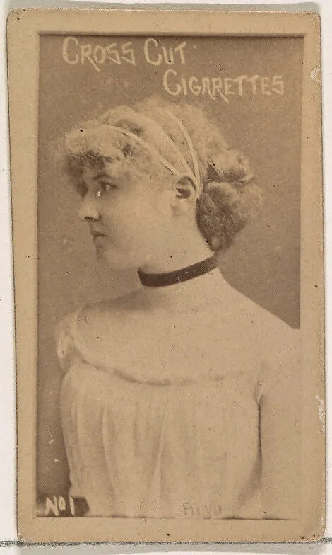 Card Number 1, Floyd, from the Actors and Actresses series (N145-1) issued by Duke Sons & Co. to promote Cross Cut Cigarettes — W. Duke, Sons & Co.