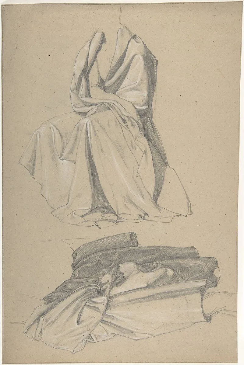 Drapery Study — Alfred Rethel