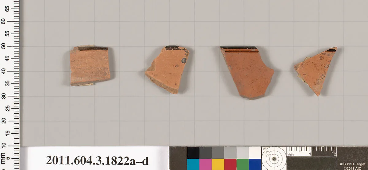 Terracotta rim fragments of kylikes: Lip cup (drinking cup) — Unknown