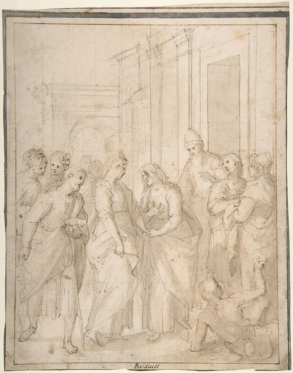 The Visitation of the Virgin to Saint Elizabeth — Giovanni Balducci ("Il Cosci")