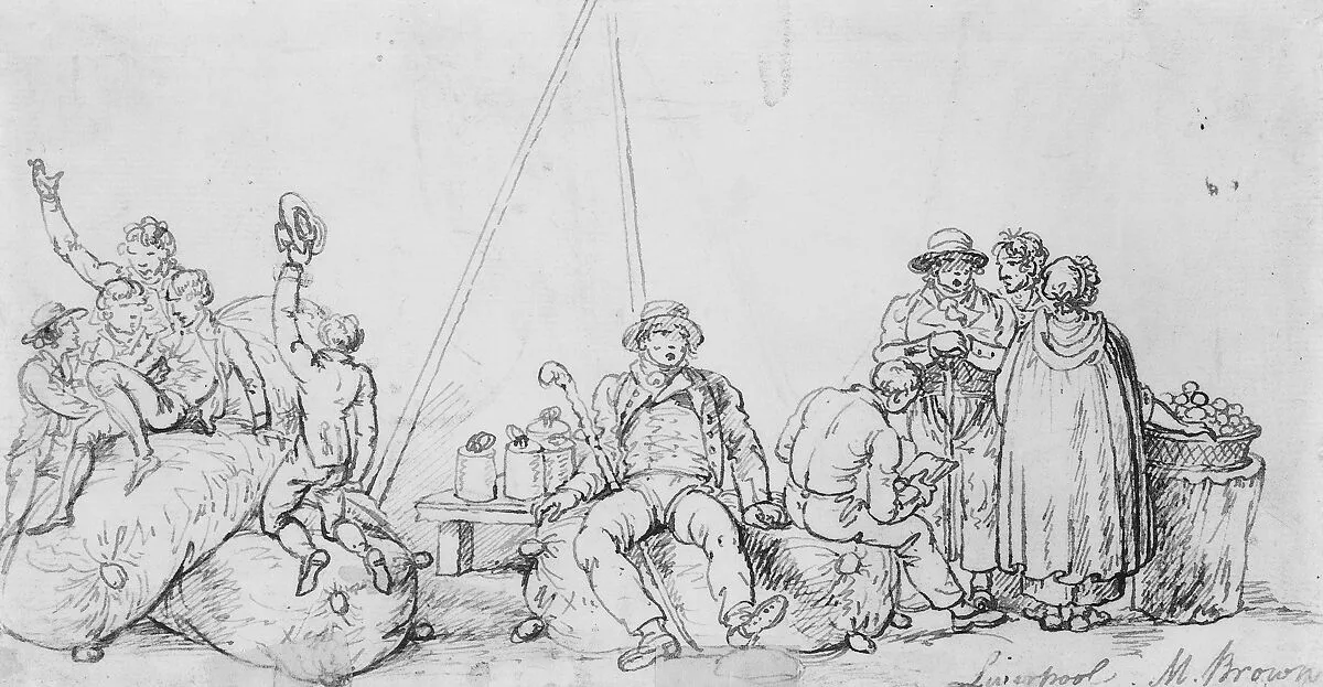 Scene at Liverpool — Mather Brown