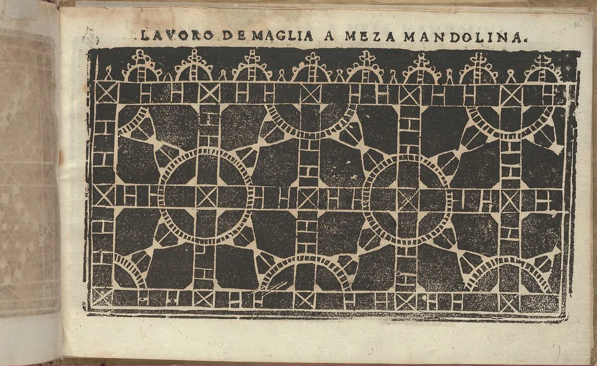 Studio delle virtuose Dame, page 35 (recto) — Isabella Catanea Parasole|Antonio Fachetti