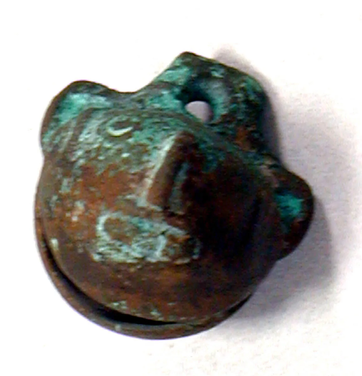 Copper Bell with Face — Unknown