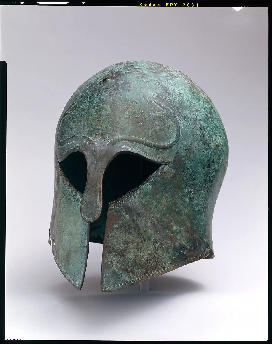Bronze helmet of Corinthian type — Unknown